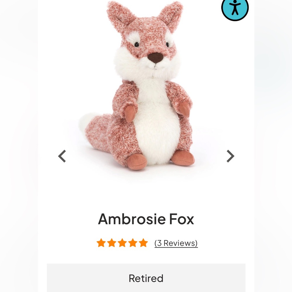 Jellycat Ambrose fox